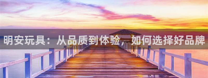 凯捷体育娱乐首页官网下载：明安玩具：从品质到体验，如