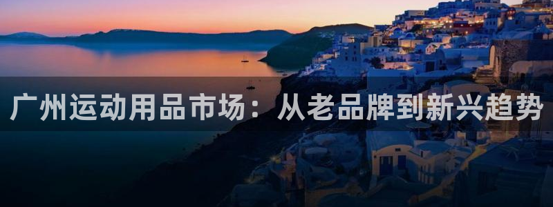 意昂平台体育：广州运动用品市场：从老品牌到新兴趋势