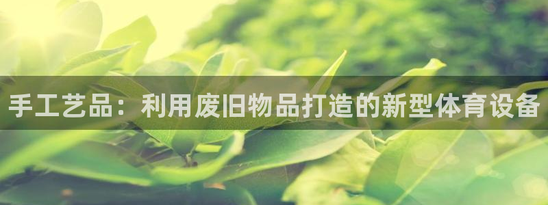 凯捷体育注册：手工艺品：利用废旧物品打造的新型体育设备