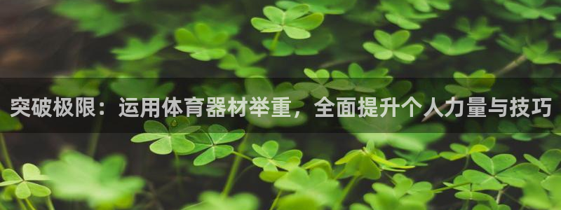 凯捷体育集团logo：突破极限：运用体育器材举重，全