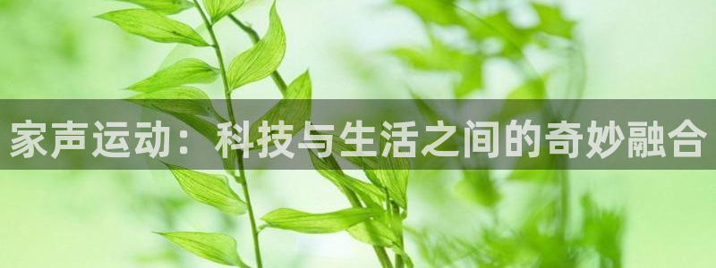 凯捷体育招商电话是多少：家声运动：科技与生活之间的奇